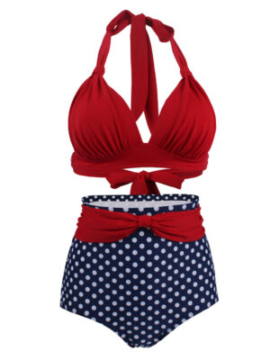 Vintage Inspired Retro Polka Dot Swimsuit