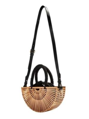 Stylish One Shoulder Rattan Messenger Bag