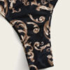 One Piece Luxurious Gold Baroque Pattern Swimsuit - Image 3