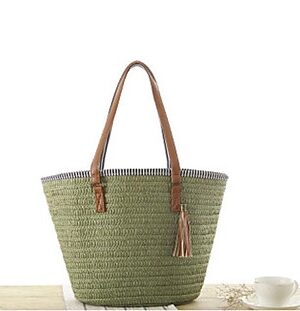 Spacious Woven Beach Bag for Everyday Use