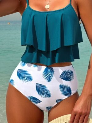 Stylish Two-Piece Swimsuit Set